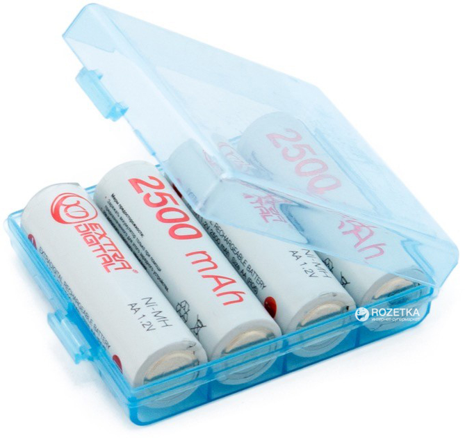 Универсальный футляр ExtraDigital для АА/AAA аккумуляторов Синий ...