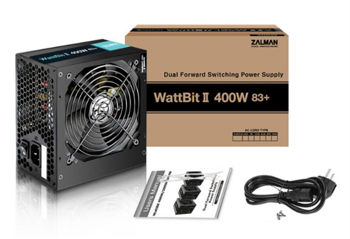 Блок питания Zalman WattBit 2 ZM400-XEII 400W 1xMB 1xCPU 3xMolex 4xSATA 2xPCIe - изображение 2