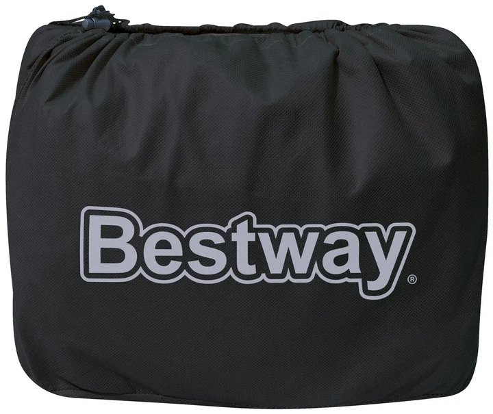 Комфортная надувная двуспальная кровать c подголовником Bestway 67692 со встроенным насосом 203х152х36 см - изображение 8