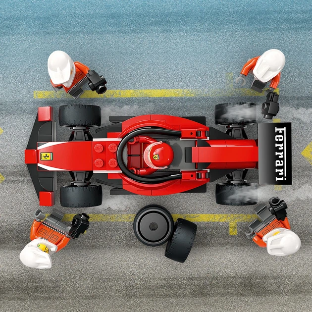 Конструктор LEGO City Пит-стоп и пит-экипаж F1 с болидом Ferrari