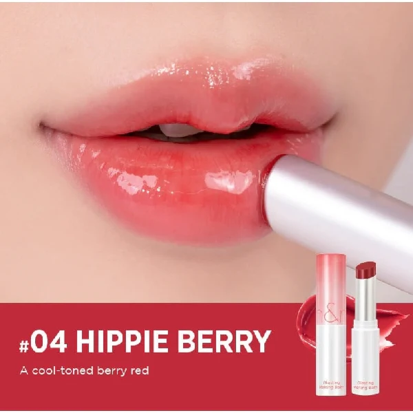 Глянцевый бальзам в ягодном оттенке Rom&nd Glasting Melting Balm No.04 Hippie Berry, 3.5 г - изображение 2