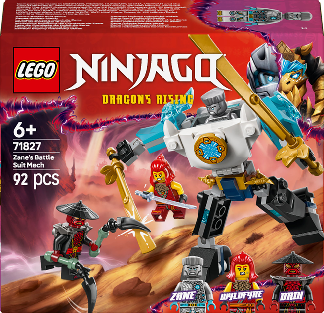 Конструктор LEGO Ninjago Боевой костюм-робот Зейна 92 детали (71827 ...