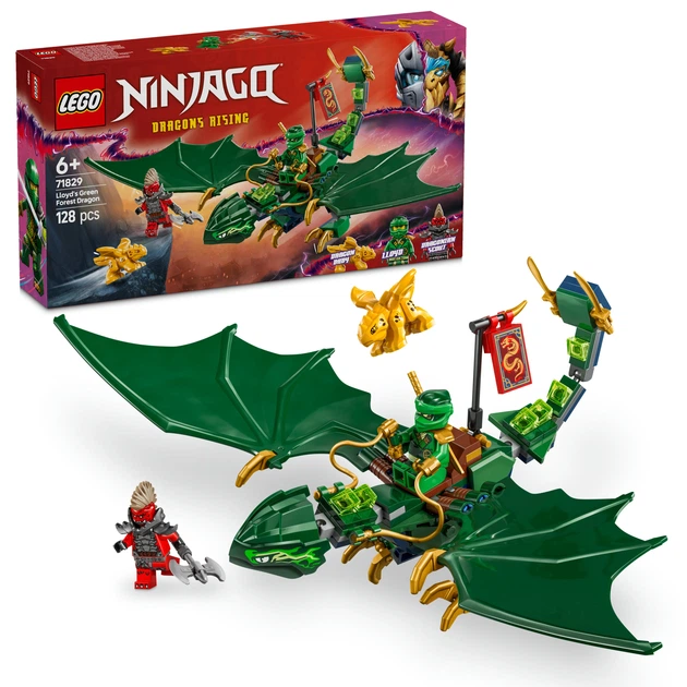 zページ‼️マッドブラック　カスタムオーダー Конструктор LEGO Ninjago Зелений лісовий дракон Ллойда 128 деталей