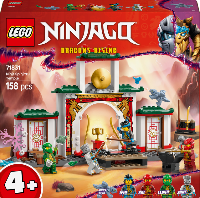 Конструктор LEGO Ninjago Храм ниндзя Спин-джитсу 158 деталей (71831 ...