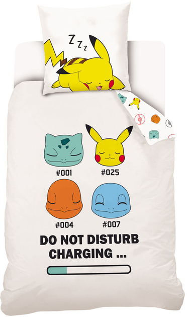 Дитяча постільна білизна Nintendo Pokemon premium Cotton Duvet Cover Bed 90 см (3553560715930) - зображення 1