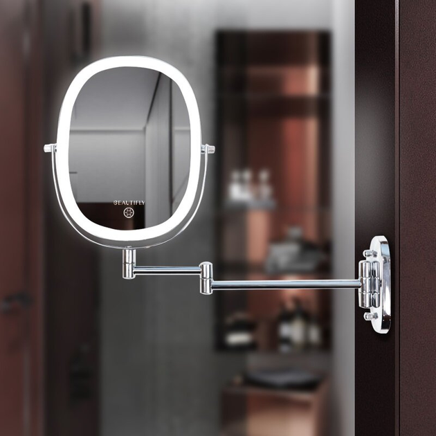 Lusterko kosmetyczne Beautifly Dual Side 7x Wall (5903003702207) - obraz 4