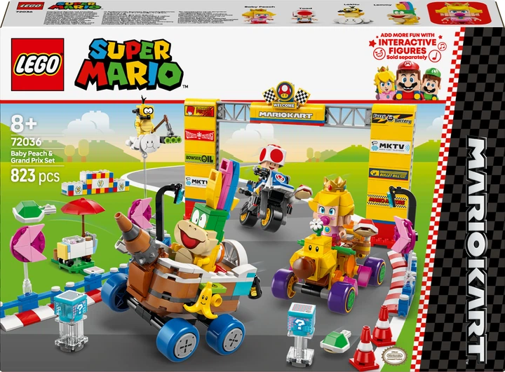 Конструктор LEGO Super Mario Mario Kart - Baby Peach & Grand Prix
