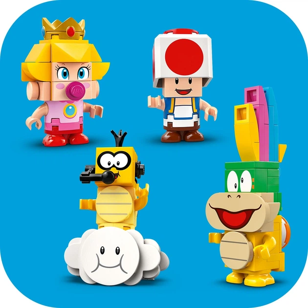 ミニカーセット23台＋マリオ Конструктор LEGO Super Mario Mario Kart - Baby Peach & Grand Prix