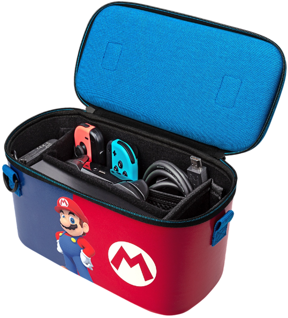 Кейс з чохлом PDP Nintendo Switch/OLED/Lite Pull-N-Go Case - Mario Edition (0708056068356) - зображення 4
