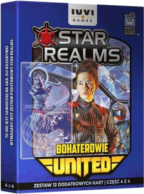 Dodatek do gry planszowej IUVI Games Star Realms United Bohaterowie (wydanie polskie) (5907628970713) - obraz 1