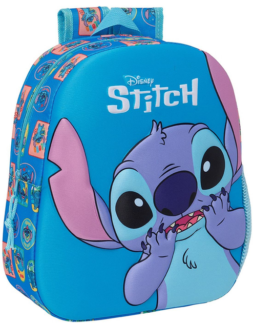 Рюкзак шкільний Safta Disney Stitch 3D 33 см (8412688552863) - зображення 1