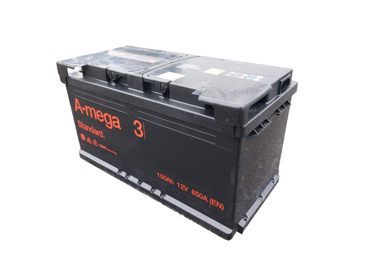 Автомобильный аккумулятор A-mega 100 Ah/12V 850A PRO (1) левый плюс - изображение 2