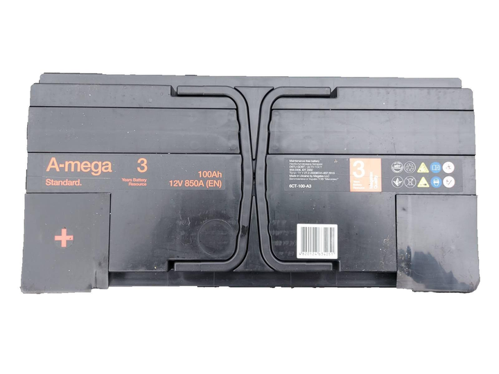 Автомобильный аккумулятор A-mega 100 Ah/12V 850A PRO (1) левый плюс - изображение 3
