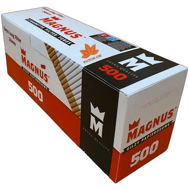 Гильзы сигаретные Magnus 500 шт. (Extra Long Filter 24 мм) - изображение 2