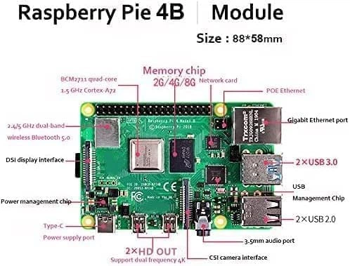 Мини ПК Vemico Raspberry Pi 4B / Broadcom BCM271B0 / RAM 8GB Б/В - изображение 3