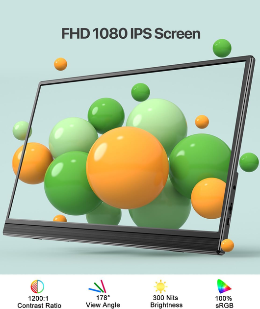 Портативный монитор 15.6" UPERFECT M156A08 Full HD IPS 60Hz - изображение 2