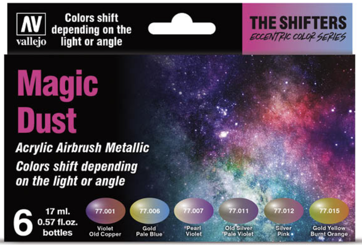 Zestaw farb do aerografu Vallejo The Shifters 77.090 Magic Dust 6 szt x 17 ml (8429551770903) - obraz 2