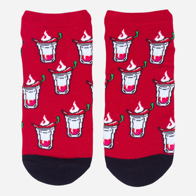 Шкарпетки чоловічі короткі бавовняні YOCLUB Funny Cotton Socks 35-38 Червоні (5904921662062) - зображення 2