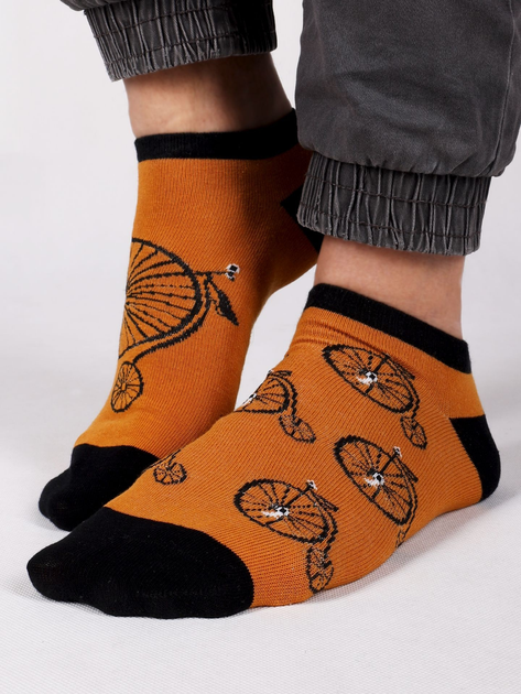 Шкарпетки чоловічі короткі бавовняні YOCLUB Funny Cotton Socks 35-38 Коричневі (5904921661850) - зображення 1