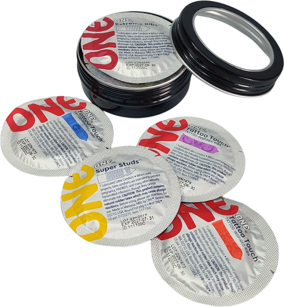 Набір презервативів One Vivid Sensations 5 шт (ROZ6400230516) - зображення 5