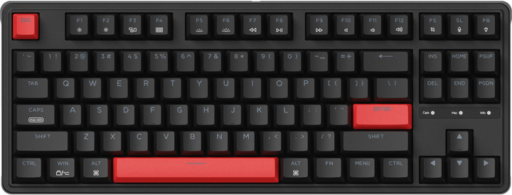 Клавиатура проводная Keychron C3 Pro K Pro Brown QMK Hot-swap RGB Eng/Ukr USB Black (C3PH3_KEYCHRON) - изображение 1