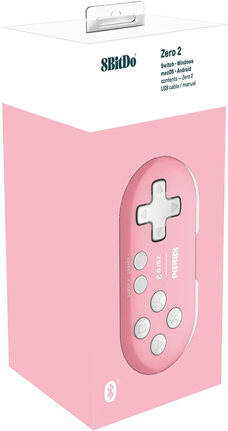 Kontroler bezprzewodowy 8BitDo Zero 2 Bluetooth Gamepad Pink (RET00220) - obraz 5
