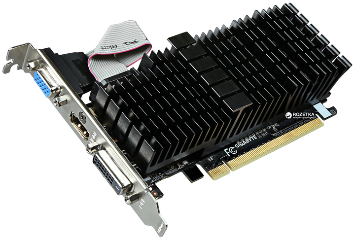 Видеокарта Gigabyte PCI-Ex GeForce GT 710 1024MB DDR3 (64bit) (954/1800 ...