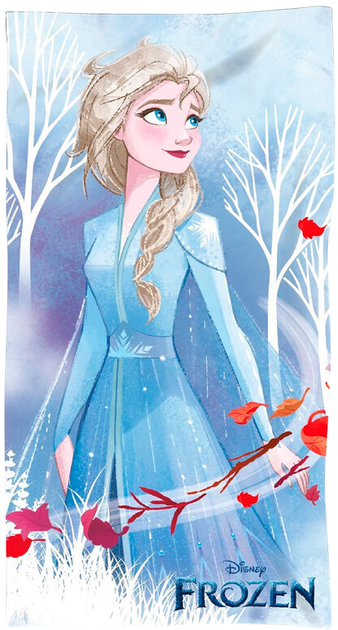 Ręcznik plażowy Disney Frozen Elsa 70 x 140 cm (8435631339359) - obraz 1