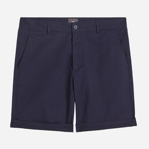 Шорты хлопковые короткие мужские H&M 061054323_darkblue 36 Темно-синий (6666000338921) - Фото 1 Шорты хлопковые короткие мужские H&M 061054323_darkblue 36 Темно-синий (6666000338921) - изображение 1
