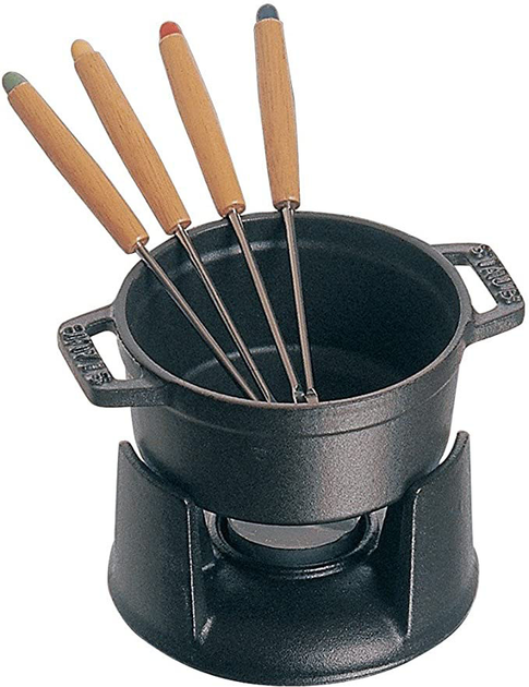 Mini zestaw do fondue Staub czarny 10 cm (3272344004236) - obraz 2