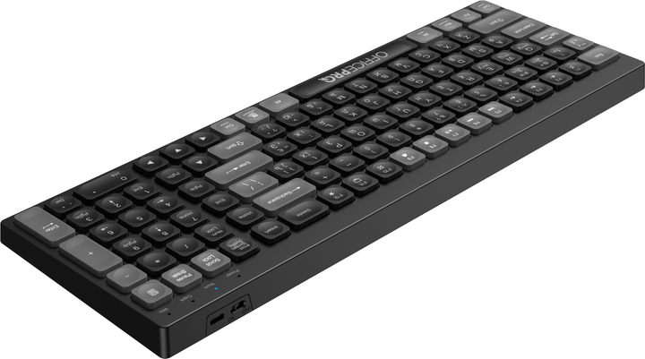 Клавіатура бездротова OfficePro SK985B Wireless/Bluetooth Black (SK985B) - зображення 4