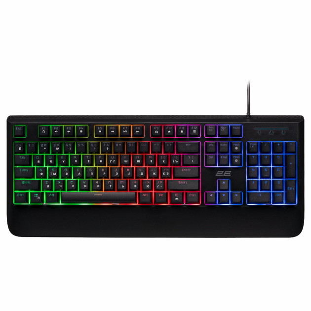 Клавіатура дротова 2E Gaming 2E-KG325UB LED USB мембранна - зображення 1