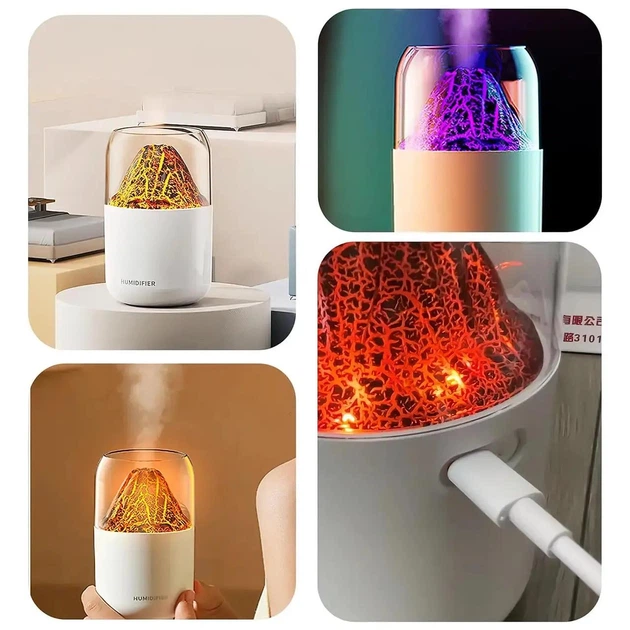 Увлажнитель воздуха LAMP JSQ-1 Вулкан с эффектом пламени и подсветкой, 2 Вт, 280 мл - Фото 5 Увлажнитель воздуха LAMP JSQ-1 Вулкан с эффектом пламени и подсветкой, 2 Вт, 280 мл - изображение 5