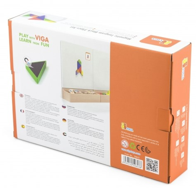 Układanka drewniana Viga Magnetic Tangram Block 35 elementów (6934510506438) - obraz 9