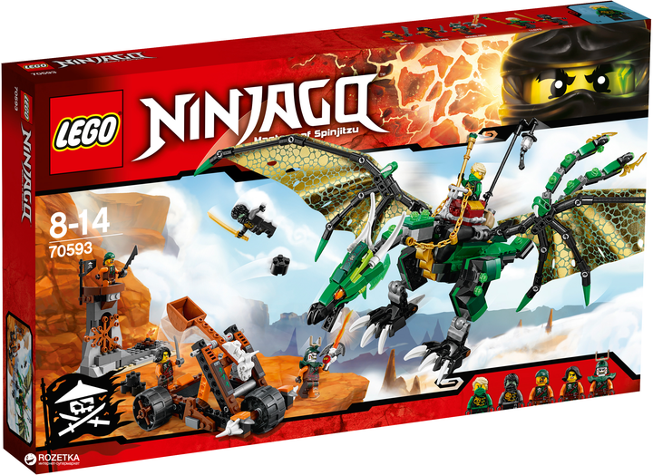 Конструктор LEGO NINJAGO Зеленый Дракон (70593) – игрушки с доставкой ...