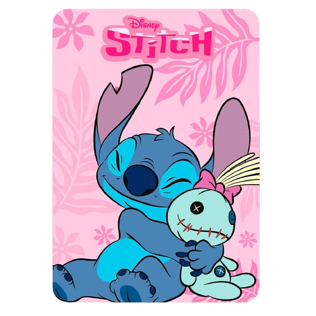 Kocyk Disney Stitch Różowo-niebieski 100 x 140 cm  (8435631352303) - obraz 2