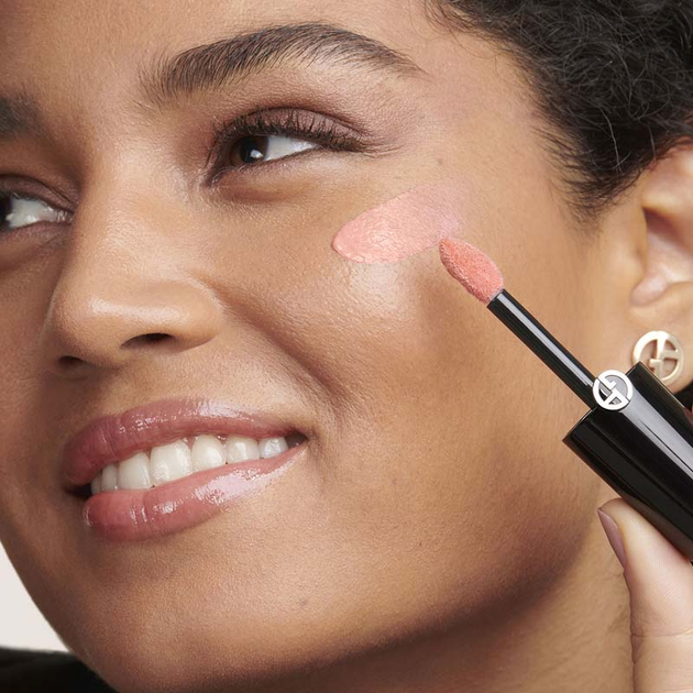 Жидкие румяна-тинт Giorgio Armani Luminous Silk Cheek Tint 50.5 Rosy Peach 12ml - изображение 5