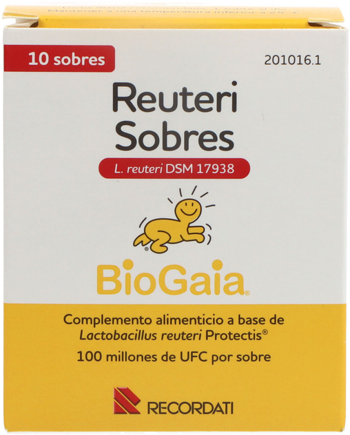 Suplement diety BioGaia Reuteri 10 saszetek (8470002010161) - obraz 1