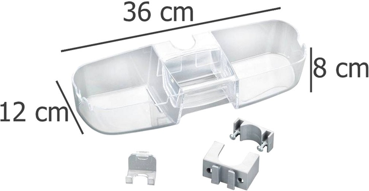 Półka łazienkowa Wenko Caddy Premium Montowana na drążku prysznica (4008838221532) - obraz 4