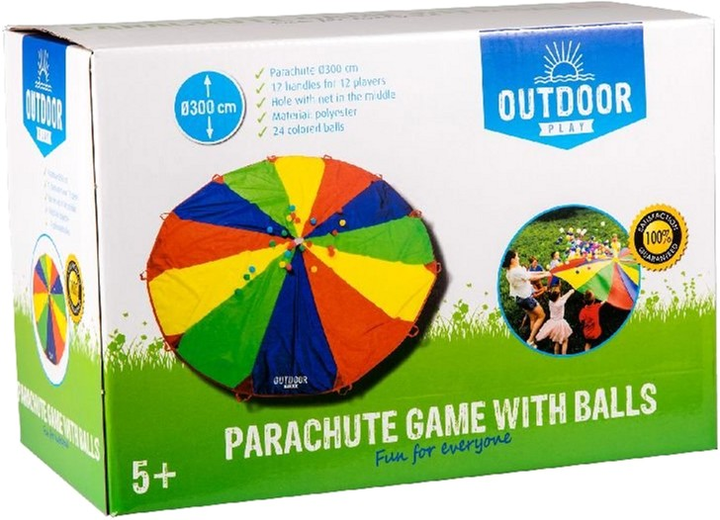 Ігровий набір Outdoor Play Парашут із м'ячами (8712051116112) - зображення 4