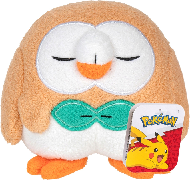 Іграшка Jazwares Pokemon Сплячий Rowlet 12 см (191726483045) - зображення 1