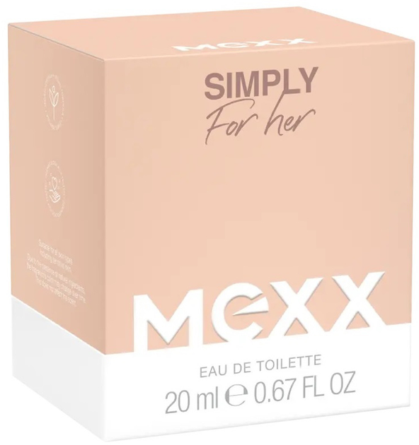 Туалетна вода для жінок Mexx Simply 20 мл (3616305169129) - зображення 4