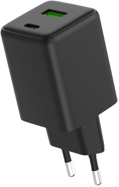 Ładowarka sieciowa alkaya 45W GaN 2 Port USB-C+A Black (CR-50003) - obraz 2