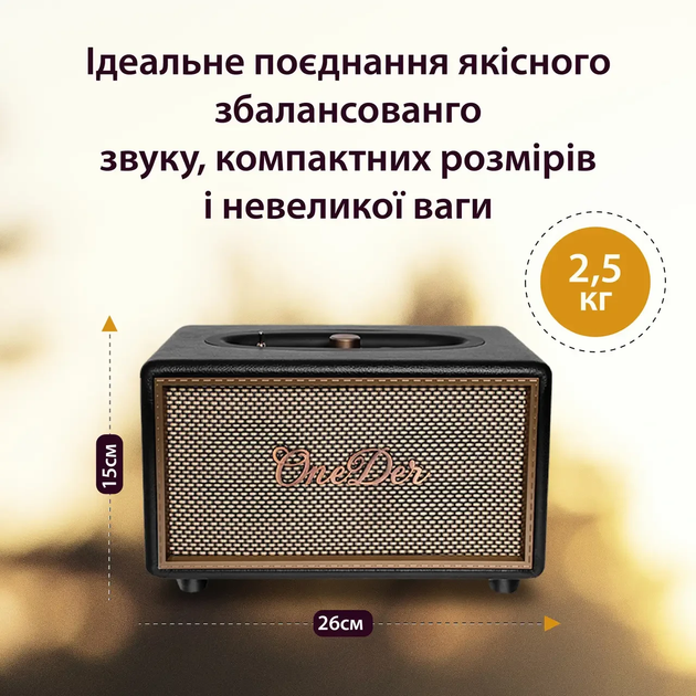 Міні колонка для телефону бездротова акустика портативна колонка з FM радіо Чорний - зображення 3