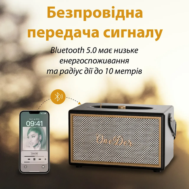 Міні колонка для телефону бездротова акустика портативна колонка з FM радіо Чорний - зображення 5