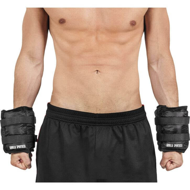 Обтяжувачі для рук Gorilla Sports 2 x 5 кг Black (4250663101415) - зображення 6