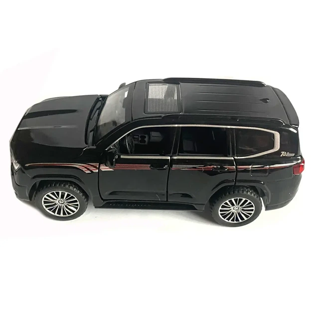 Металлическая машинка инерционная с эффектами Toyota Land Cruiser 300 Auto Expert Черный - изображение 4