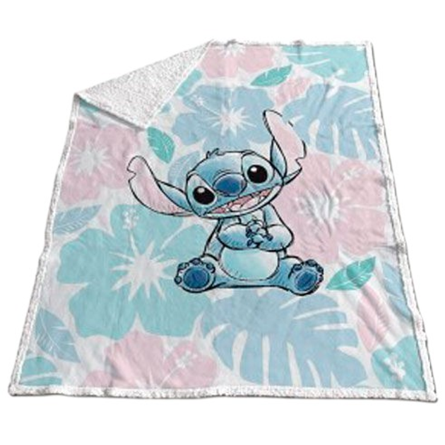 Ковдра Disney Stitch Coral Sherpa 130 x 170 см (8435746906989) - зображення 1