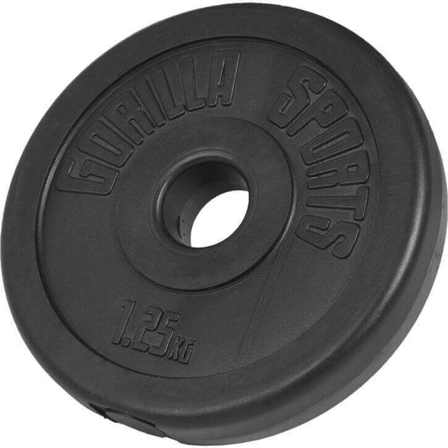 Zestaw obciążeń bitumicznych Gorilla Sports 27.5 kg 30 mm 8 szt (4260200848239) - obraz 3