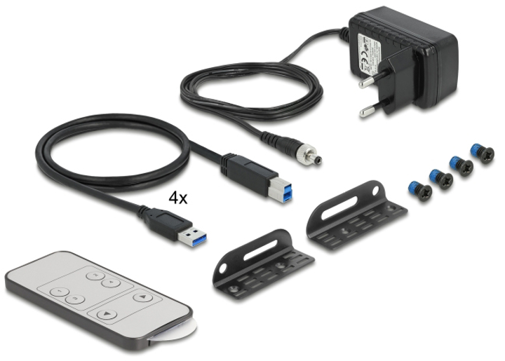 KVM-перемикач Delock 4K60Hz HDMI, USB 3.0, 3.5 mm (4043619114832) - зображення 3